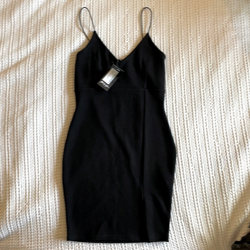 Nasty Gal Black Mini Party Dress